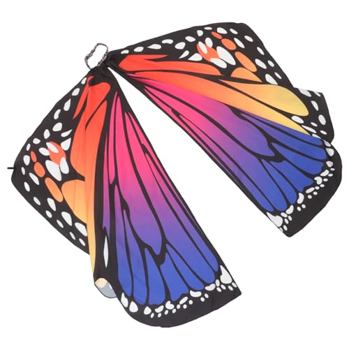 Garneck Schmetterling Kostüm Damen Umhang Mit Schmetterlingsflügeln Für Karneval - Halloween Und Cosplay - Elegantes Cape Für Partys Und Sommerveranstaltungen Größe 140 152 Cm von Garneck