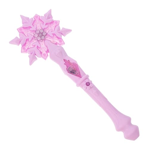 Garneck Schnee Zauberstab Halloween-Kind für Mädchen Toys mädchen weihnachtsdeko Zauberstab der Schneeflockenfee Schneeflockenstab leuchten Plastik Rosa von Garneck