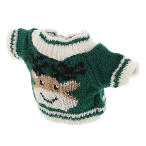 Garneck Spielzeugbär-Pullover Kleine Bärenpuppe Ausgestopft Für Tierbekleidung Kleidung Für Plüschtiere Bären-partytüten Mini-Kleidung Plüschpuppe Winterpuppenpullover Green Garn von Garneck