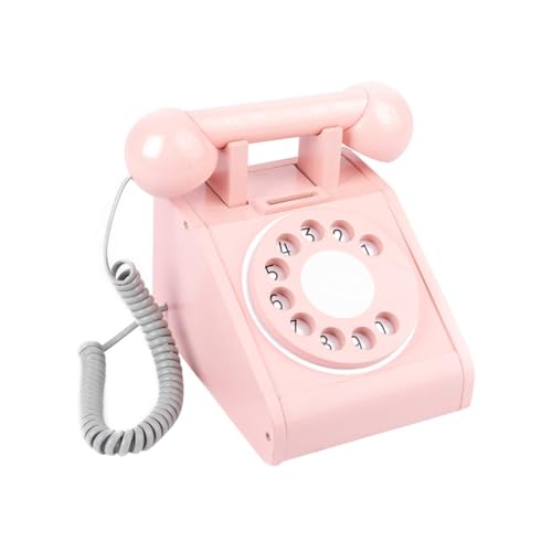 Garneck Telefon kinderzimmer zubehör holzspielzeug Educational Toys fogelschreker geburtstagsmitgebsl mockin Kinderspielzeug Rollenspielspielzeug Spielhaus hölzern Rosa von Garneck