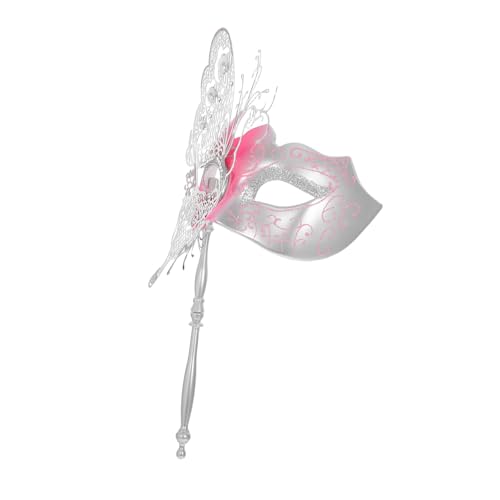Garneck Venetian Butterfly aus Metall mit Stab Elegante Leichte Damenparty-maske für Halloween Mardi Gras Ball Karneval und Maskenball Garneck Venetian Butterfly aus Metall mit Stab Elegante Leichte Damenparty-maske für Halloween Mardi Gras Ball Karneval und Maskenball von Garneck
