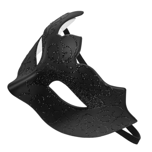 Garneck Venezianische Halbgesichtsmaske Schwarz Masquerade Ball Maske für Damen Herren Stilvolle Steampunk Maske für Halloween Karneval Maskenball Party Kostüm Garneck Venezianische Halbgesichtsmaske Schwarz Masquerade Ball Maske für Damen Herren Stilvolle Steampunk Maske für Halloween Karneval Maskenball Party Kostüm von Garneck
