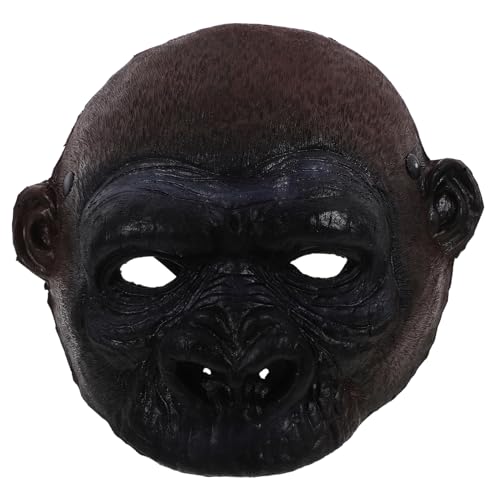 Garneck Vollgesichtsmaske Aus PU-Schaum – Halloween Maske Für Kostümpartys - Cosplay Und Fasching Realistische Gorilla Maske Ideal Für Tierkostüme Und Lustige Anlässe von Garneck