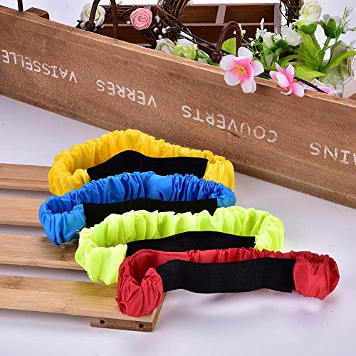 3 Legged Race Bands 4pcs Langlebiges weiches elastisches Bindeseil für Kinder Kinder Menschen Outdoor Legged Race Game von Garosa