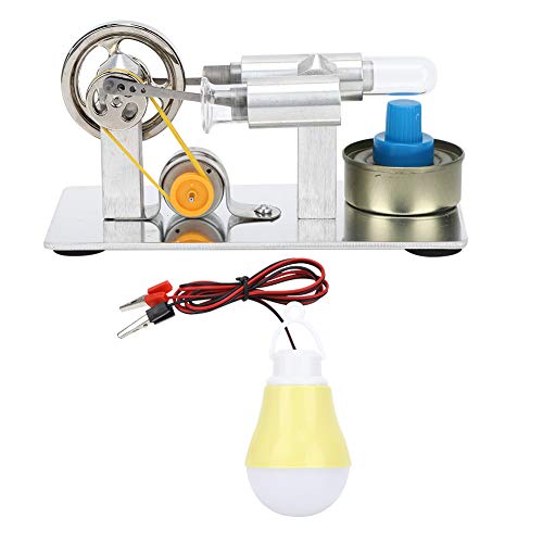 Garosa Stirling Engine Stirlingmotor, Edelstahl Wärme Dampfmaschine Physikalische Energieerzeugung Experimentelles Werkzeug von Garosa