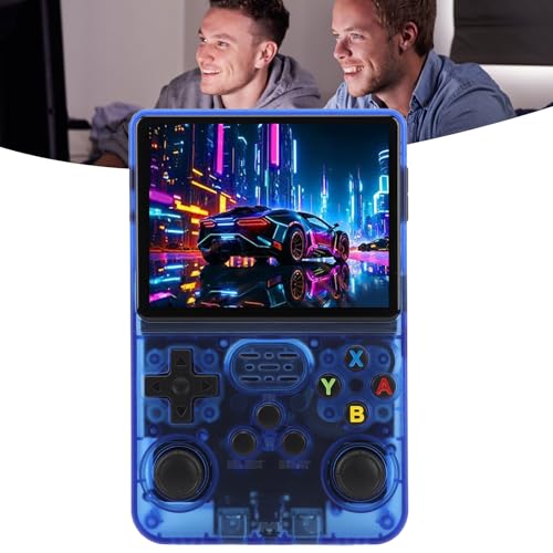 Retro-Handheld-Spielekonsole, Tragbare Video-Gaming-Konsole, 3,5-Zoll-IPS-Farbbildschirm, Dual-3D-Joystick, Videospiel-Player mit Speicherkarte, 3000 MAh (128GB #12) von Garsent