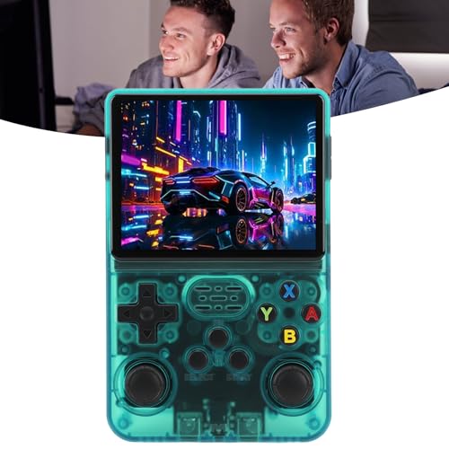 Retro-Handheld-Spielekonsole, Tragbare Video-Gaming-Konsole, 3,5-Zoll-IPS-Farbbildschirm, Dual-3D-Joystick, Videospiel-Player mit Speicherkarte, 3000 MAh (128GB #14) von Garsent