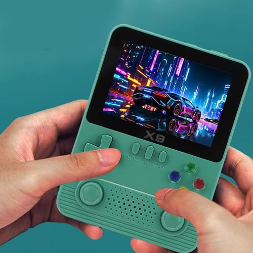 X9 Handheld-Spielekonsole, Retro-Spielekonsole mit 3,5-Zoll-IPS-Farbbildschirm, Integrierter 11-Mainstream-Emulator, Unterstützt 64G-Erweiterungsspeicherkarte, 6000-mAh-Akku von Garsent