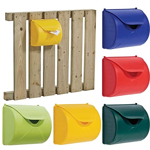 Gartenpirat Briefkasten blau gelb rot grün Spielzeug für Kinder-Spielhaus Outdoor, Farbe von Gartenpirat