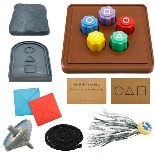 Gatphy Koreanisches Volksspiel Set Interessant, vielseitiges vielseitiges Koreanisches traditionelles Spiel Game Kit Funny Gonggi Jack Stone Pebbles Set für Kinder, die Sich versammeln(Stil 1) von Gatphy