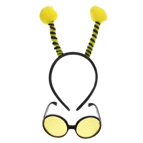 Gatuida 1 Satz Bienenhaarbandbrille Set Bienen Kostüme Rechtschreibung thematisiert Stirnband -Halloween-Kostüm Bienen-Stirnbänder Halloween-Biene Bienenzeug Haarbänder Stoff Gatuida 1 Satz Bienenhaarbandbrille Set Bienen Kostüme Rechtschreibung thematisiert Stirnband -Halloween-Kostüm Bienen-Stirnbänder Halloween-Biene Bienenzeug Haarbänder Stoff von Gatuida