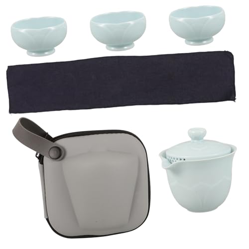 Gatuida 1 Satz Reise-Tee-Set Teebecher Teetasse Set Zum Aufbrühen Von Chinesischem Tee Geschirrset Aus Keramik Teeservice Aus Keramik Porzellan von Gatuida