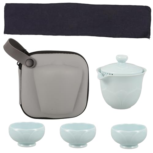 Gatuida 1 Satz Reise-Tee-Set Teetasse Geschirrset Aus Keramik Teeservice Aus Keramik Set Zum Aufbrühen Von Chinesischem Tee Porzellan von Gatuida