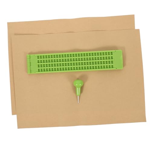 Gatuida 1 Set Braille Board Schreibstift Braille Schreibgriffbretter Für Blinde Stift Für Blinde Schreibblock Braille Und Stylus Schreibsets Lehr Takttafel Kunststoff Hellgrün Gatuida 1 Set Braille Board Schreibstift Braille Schreibgriffbretter Für Blinde Stift Für Blinde Schreibblock Braille Und Stylus Schreibsets Lehr Takttafel Kunststoff Hellgrün von Gatuida