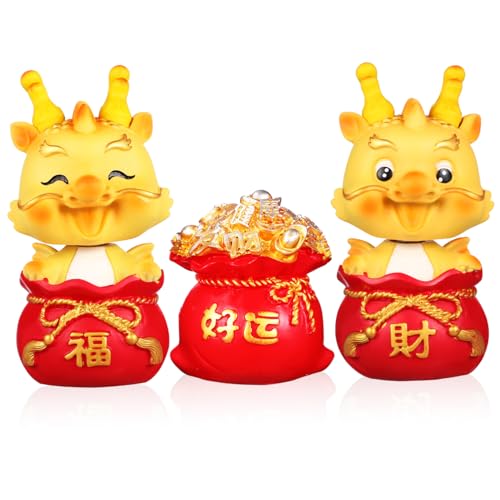 Gatuida 1 Set Chinesische Tierkreisfiguren Drachenfiguren Drachenspielzeugfigur Figuren Mit Drachen Mini Drachenstatuen Figur Drache China Drachenfigur Drachenzeug Tierfigur Harz von Gatuida