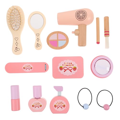 Gatuida 1 Set Holz-Make-up-Spielzeug-Set – Friseursalon-Spielzeug für Mädchen – Make-up-Set für Kleinkinder, Prinzessin, realistische Schönheitsaccessoires für den Geburtstag von Mädchen Gatuida 1 Set Holz-Make-up-Spielzeug-Set – Friseursalon-Spielzeug für Mädchen – Make-up-Set für Kleinkinder, Prinzessin, realistische Schönheitsaccessoires für den Geburtstag von Mädchen von Gatuida
