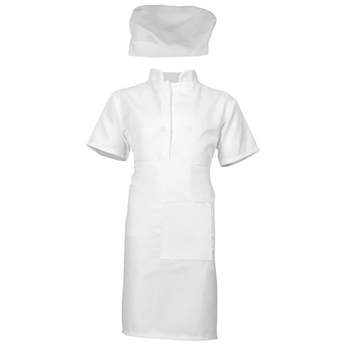 Gatuida 1 Set Kinder Kochkostüm Set mit Schürze und Hut, Bäcker Rollenspiel Kleidung, Küchen-Outfit für Jungen und Mädchen, Kleinkind Cosplay Party Verkleidung Gatuida 1 Set Kinder Kochkostüm Set mit Schürze und Hut, Bäcker Rollenspiel Kleidung, Küchen-Outfit für Jungen und Mädchen, Kleinkind Cosplay Party Verkleidung von Gatuida