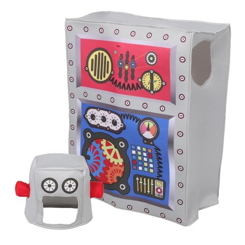 Gatuida 1 Set Roboterkostüm für Kinder – Halloween Vintage Kinder Roboter Cosplay Outfit Kopfbedeckung für Bühnenauftritte und Verkleidungsveranstaltungen Gatuida 1 Set Roboterkostüm für Kinder – Halloween Vintage Kinder Roboter Cosplay Outfit Kopfbedeckung für Bühnenauftritte und Verkleidungsveranstaltungen von Gatuida