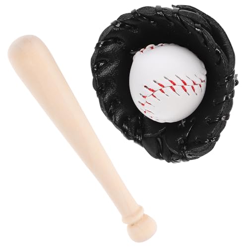 Gatuida 1 Set von Mini Baseballs Puppenhaus Baseball Miniatur Baseball Bat Handschuh Ball Sport Kit Gatuida 1 Set von Mini Baseballs Puppenhaus Baseball Miniatur Baseball Bat Handschuh Ball Sport Kit von Gatuida