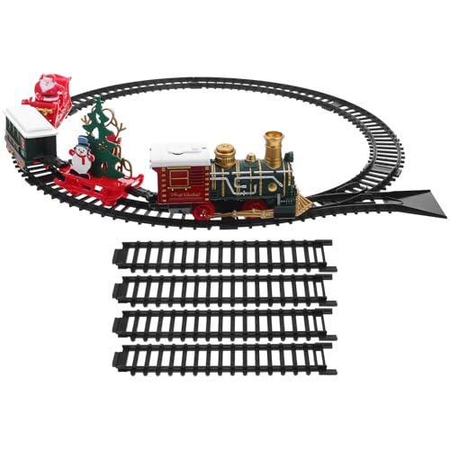 Gatuida 1 Zugset für unter den Weihnachtsbaum – Vintage-Lokomotive, Cartoon-Personenwagen, Spielzeugzug für Jungen und Mädchen um oder unter den Baum Gatuida 1 Zugset für unter den Weihnachtsbaum – Vintage-Lokomotive, Cartoon-Personenwagen, Spielzeugzug für Jungen und Mädchen um oder unter den Baum von Gatuida