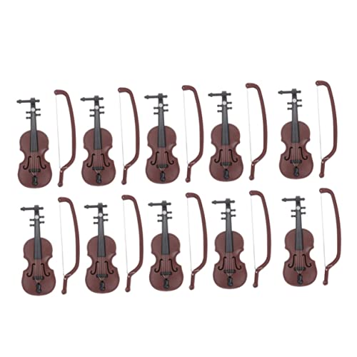 Gatuida 10 Sätze Miniatur Geige Deko aus Resin Realistische Violine Modelle für Puppenhaus Wohnraum Langlebige DIY Musikinstrumente mit Feiner Verarbeitung Vielseitig für Zuhause und Gatuida 10 Sätze Miniatur Geige Deko aus Resin Realistische Violine Modelle für Puppenhaus Wohnraum Langlebige DIY Musikinstrumente mit Feiner Verarbeitung Vielseitig für Zuhause und von Gatuida