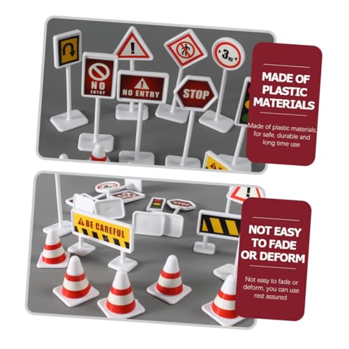 Gatuida 10 Sätze Teiliges Verkehrszeichen Spielset aus Robustem Farbenfrohem Miniatur Verkehrsbarrieren und Kegeln Pädagogisches Lernspielzeug für Verkehrserziehung und Szenen Nachbildung Gatuida 10 Sätze Teiliges Verkehrszeichen Spielset aus Robustem Farbenfrohem Miniatur Verkehrsbarrieren und Kegeln Pädagogisches Lernspielzeug für Verkehrserziehung und Szenen Nachbildung von Gatuida