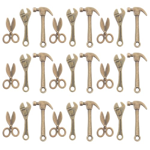 Gatuida 10 Sets Miniatur-Puppenhaus-Werkzeuge: Rollenspiel-Spielzeug für Kinder – Realistische Simulationswerkzeuge aus Legierung, einschließlich Schraubenschlüssel, Schere, Hammer zum Basteln Gatuida 10 Sets Miniatur-Puppenhaus-Werkzeuge: Rollenspiel-Spielzeug für Kinder – Realistische Simulationswerkzeuge aus Legierung, einschließlich Schraubenschlüssel, Schere, Hammer zum Basteln von Gatuida