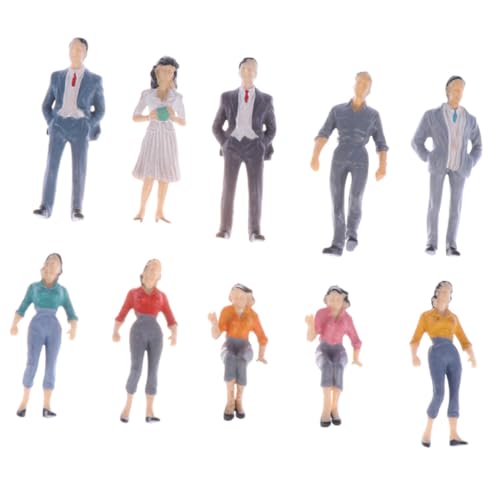 Gatuida 10 Stück Teiliges Bemalter Miniatur Modelleisenbahn Figuren aus Robustem Kunststoff Detailreich Gestaltet für Modellbahn Architektur und Schulprojekte Farblich Zufällige Farbe Gatuida 10 Stück Teiliges Bemalter Miniatur Modelleisenbahn Figuren aus Robustem Kunststoff Detailreich Gestaltet für Modellbahn Architektur und Schulprojekte Farblich Zufällige Farbe von Gatuida