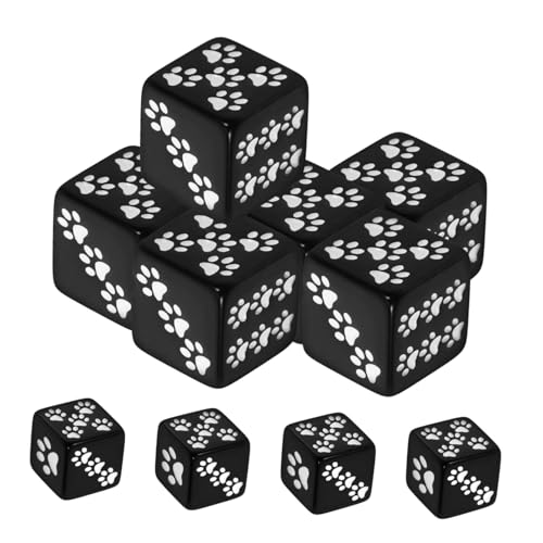 Gatuida 10 Stück Teiliges Schwarzes Resin Würfelset mit Sechsseitigem Cartoon Bärentatzenmuster Kompakte Leichte Spielwürfel für Brettspiele Unterricht und Partyspaß Gatuida 10 Stück Teiliges Schwarzes Resin Würfelset mit Sechsseitigem Cartoon Bärentatzenmuster Kompakte Leichte Spielwürfel für Brettspiele Unterricht und Partyspaß von Gatuida