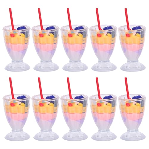 Gatuida 10-teiliges Eiscreme-Modell: DIY-Miniatur-Eiscreme-Dekorationen für Puppenhaus im Maßstab 1:12, realistische kleine Dessertmodelle, Rollenspiel-Mini-Dessert-Spielzeug Gatuida 10-teiliges Eiscreme-Modell: DIY-Miniatur-Eiscreme-Dekorationen für Puppenhaus im Maßstab 1:12, realistische kleine Dessertmodelle, Rollenspiel-Mini-Dessert-Spielzeug von Gatuida