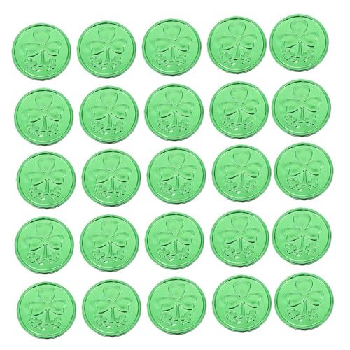 Gatuida 100 Stück Kunststoff Münzen Langlebige Shamrock Deko Handgefertigte Grüne Kleeblatt Münzen für Partyspiele Tischdekoration Geschenkverzierung und Lernzwecke Gatuida 100 Stück Kunststoff Münzen Langlebige Shamrock Deko Handgefertigte Grüne Kleeblatt Münzen für Partyspiele Tischdekoration Geschenkverzierung und Lernzwecke von Gatuida