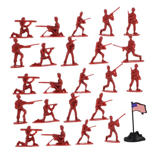 Gatuida 100 Stück Mini Soldaten Figuren Robuste Miniatur Militärmodelle in Rot Detailreiche Kleine Spielfiguren für Sandtisch und Dekoration Wetterfest für Innen und Außen Gatuida 100 Stück Mini Soldaten Figuren Robuste Miniatur Militärmodelle in Rot Detailreiche Kleine Spielfiguren für Sandtisch und Dekoration Wetterfest für Innen und Außen von Gatuida