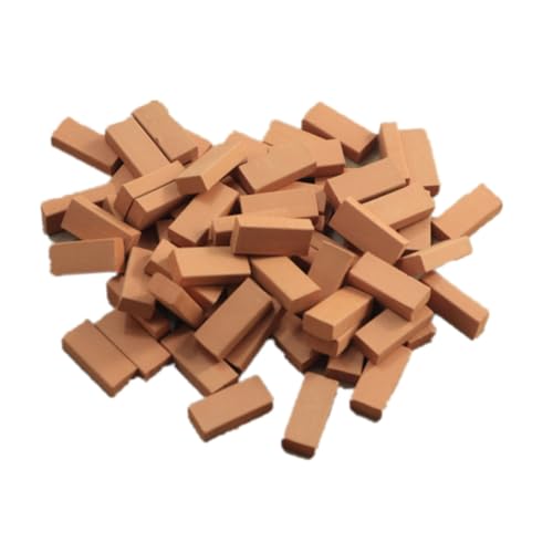 Gatuida 100 Stück Miniatur Ziegelsteine aus Realistische Mikro landschaftsdekoration für Sandtisch Wiederverwendbare Bausteine für Modellbau DIY Haus szenerie Sicher und ungiftig Gatuida 100 Stück Miniatur Ziegelsteine aus Realistische Mikro landschaftsdekoration für Sandtisch Wiederverwendbare Bausteine für Modellbau DIY Haus szenerie Sicher und ungiftig von Gatuida