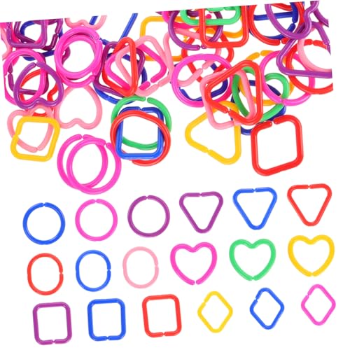 Gatuida 100 Stück Teiliges Bunter Geometrischer Kettenglieder aus Kunststoff für Junge Mädchen Pädagogisches Form und Farberkennung Geeignet für Kindergarten Frühförderung und Kinderwagen Gatuida 100 Stück Teiliges Bunter Geometrischer Kettenglieder aus Kunststoff für Junge Mädchen Pädagogisches Form und Farberkennung Geeignet für Kindergarten Frühförderung und Kinderwagen von Gatuida