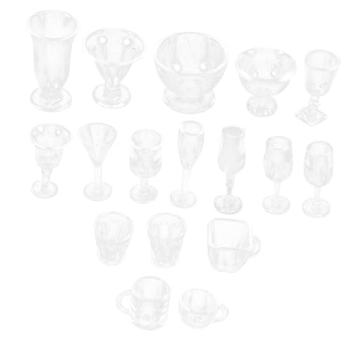 Gatuida 17 Stück Maßstab Transparente Mini Küchendekoration Miniatur Zubehör für Puppenhaus und DIY Basteln Gatuida 17 Stück Maßstab Transparente Mini Küchendekoration Miniatur Zubehör für Puppenhaus und DIY Basteln von Gatuida