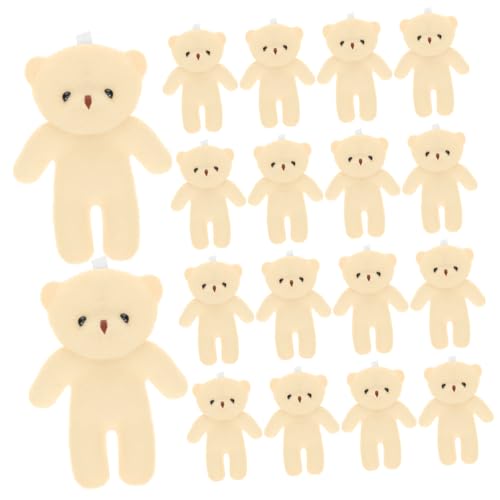 Gatuida 18 Stück Mini Teddybären - Weiche Plüsch-Bären Perfekte Für Geburtstage Hochzeiten Weihnachten Und Abschlussfeiern Kleine Kuscheltiere Für Kreative Dekorationen von Gatuida