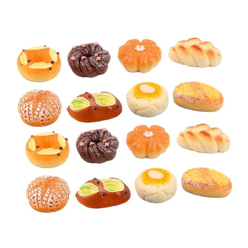 Gatuida 18 Stück Teiliges Miniatur Brot Modellset aus Resin Realistische Bäckerei Deko Detailreiche Simulation Vielseitig als Puppenhaus Zubehör Fotorequisite und Tischdekoration Gatuida 18 Stück Teiliges Miniatur Brot Modellset aus Resin Realistische Bäckerei Deko Detailreiche Simulation Vielseitig als Puppenhaus Zubehör Fotorequisite und Tischdekoration von Gatuida