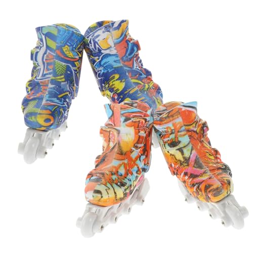 Gatuida 2 Paare Kompakte Finger Rollschuhe aus Kunststoff Kleines Fingertip zur Fingerspitzenbewegung Tragbare Miniatur Rollschuh Modelle für Erwachsene Stressabbau und Fingertraining Gatuida 2 Paare Kompakte Finger Rollschuhe aus Kunststoff Kleines Fingertip zur Fingerspitzenbewegung Tragbare Miniatur Rollschuh Modelle für Erwachsene Stressabbau und Fingertraining von Gatuida