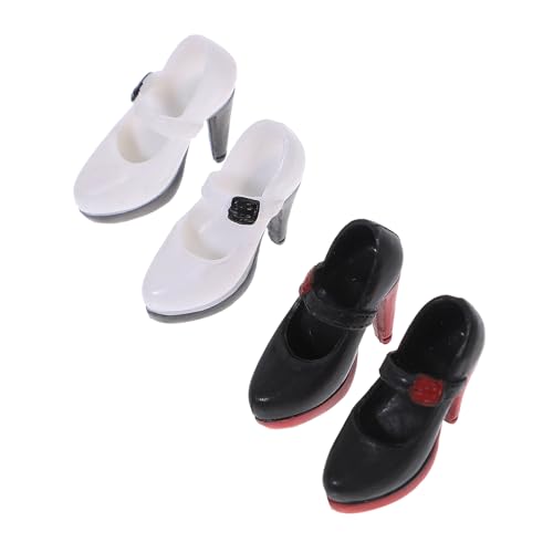 Gatuida 2 Paare Miniatur Puppenschuhe High Heels aus Hautfreundlichem Material Langlebig Detailgetreu Accessoires für Puppen für Basteln und Dekoration Gatuida 2 Paare Miniatur Puppenschuhe High Heels aus Hautfreundlichem Material Langlebig Detailgetreu Accessoires für Puppen für Basteln und Dekoration von Gatuida