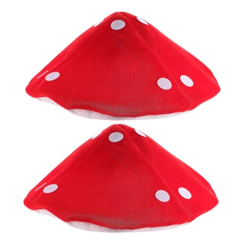 Gatuida 2 STÜCK Teiliges Pilz hut Lustige Rote Cosplay partyhüte mit Elastischem Band Bequemes Halloween kostümzubehör für Jungen und Mädchen für Fotoshootings und Themenveranstaltungen Gatuida 2 STÜCK Teiliges Pilz hut Lustige Rote Cosplay partyhüte mit Elastischem Band Bequemes Halloween kostümzubehör für Jungen und Mädchen für Fotoshootings und Themenveranstaltungen von Gatuida