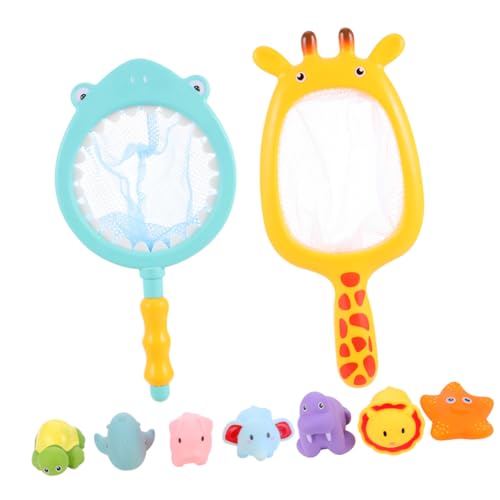 Gatuida 2 Sätze Badespielzeug für Spritzfunktion und Farbwechsel Teiliges Giraffen und Teiliges Hellblaues mit Fangnetz für Hand Augen Koordination und Badewannenspielspaß Gatuida 2 Sätze Badespielzeug für Spritzfunktion und Farbwechsel Teiliges Giraffen und Teiliges Hellblaues mit Fangnetz für Hand Augen Koordination und Badewannenspielspaß von Gatuida