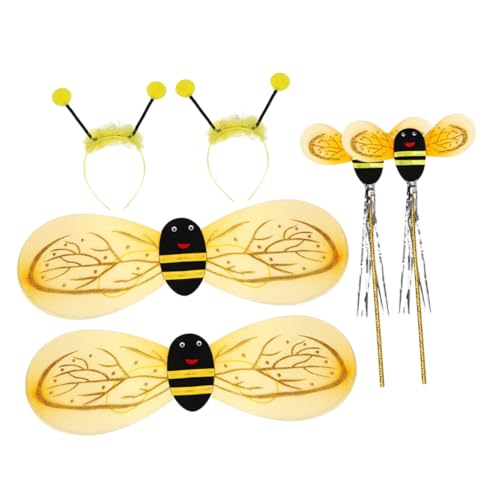 Gatuida 2 Sätze Bienenkostüm mit Haarreif Zauberstab und Flügeln Leichtes Cosplay Verkleidungszubehör für Mädchen Bequemes Performance Outfit für Fasching und Party Gatuida 2 Sätze Bienenkostüm mit Haarreif Zauberstab und Flügeln Leichtes Cosplay Verkleidungszubehör für Mädchen Bequemes Performance Outfit für Fasching und Party von Gatuida