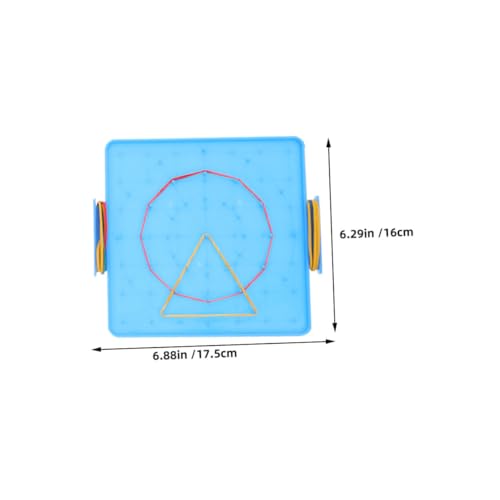 Gatuida 2 Stück Doppelseitiges Geoboard Kunststoff Steckbrett Mathe Lernspielzeug für Grundschule mit Bunten Gummibändern zur Motorischer Fähigkeiten und Interaktivem Unterricht Gatuida 2 Stück Doppelseitiges Geoboard Kunststoff Steckbrett Mathe Lernspielzeug für Grundschule mit Bunten Gummibändern zur Motorischer Fähigkeiten und Interaktivem Unterricht von Gatuida