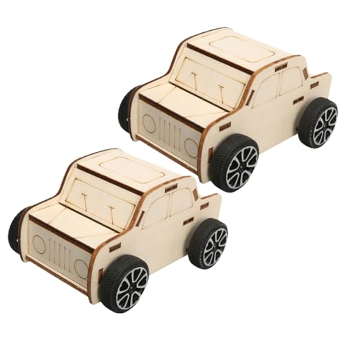Gatuida 2 Stück Holzauto Bausatz DIY Wissenschaftliches Lernspielzeug Nachhaltiges Holzspielzeug Handmontage Sicheres Material für Gestalten und Gatuida 2 Stück Holzauto Bausatz DIY Wissenschaftliches Lernspielzeug Nachhaltiges Holzspielzeug Handmontage Sicheres Material für Gestalten und von Gatuida