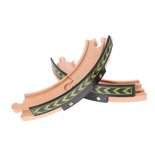 Gatuida 2 Stück Holzeisenbahn Zubehör Teiliges Kleine Gebogene Schienen aus Holz Pädagogisches Kreativität Feinmotorik und Hand Auge Koordination Gatuida 2 Stück Holzeisenbahn Zubehör Teiliges Kleine Gebogene Schienen aus Holz Pädagogisches Kreativität Feinmotorik und Hand Auge Koordination von Gatuida