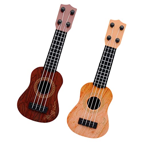 Gatuida 2 Stück Kinderspielzeug Ukulele Vier Saiten Gitarre Musikinstrument Lernspielzeug für Mädchen und Jungen Frühe Musikalische Früherziehung Gelb und Braun Gatuida 2 Stück Kinderspielzeug Ukulele Vier Saiten Gitarre Musikinstrument Lernspielzeug für Mädchen und Jungen Frühe Musikalische Früherziehung Gelb und Braun von Gatuida