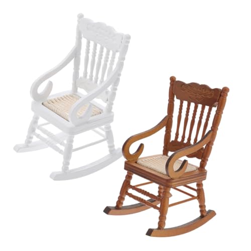 Gatuida 2 Stück Maßstab Vintage Design Weicher Sitz aus Baumwollseil Handgefertigt für Kleine Landschaftsdekoration und Puppenhaus Ornament Gatuida 2 Stück Maßstab Vintage Design Weicher Sitz aus Baumwollseil Handgefertigt für Kleine Landschaftsdekoration und Puppenhaus Ornament von Gatuida