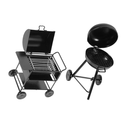 Gatuida 2 Stück Miniatur BBQ Grill Teilig Tragbar und Leicht Vintage Puppenhaus Grill Kompakte Küchendeko Kreatives für Mobiles Mini Kochzubehör Gatuida 2 Stück Miniatur BBQ Grill Teilig Tragbar und Leicht Vintage Puppenhaus Grill Kompakte Küchendeko Kreatives für Mobiles Mini Kochzubehör von Gatuida