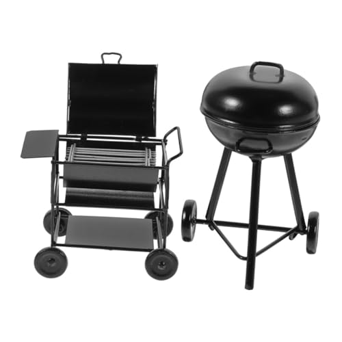 Gatuida 2 Stück Miniatur BBQ Grill aus Vintage Puppenhaus Grill Zubehör Realistische Miniatur Barbecue Modelle für Puppenhaus Küche Kreative Spieldekoration Schwarz Gatuida 2 Stück Miniatur BBQ Grill aus Vintage Puppenhaus Grill Zubehör Realistische Miniatur Barbecue Modelle für Puppenhaus Küche Kreative Spieldekoration Schwarz von Gatuida