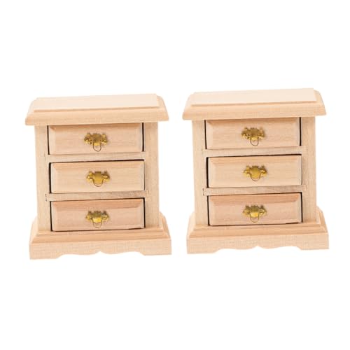 Gatuida 2 Stück Miniatur Puppenhaus Möbel Teiliges Holz Nachttisch Modell Langlebiger und Praktischer Miniatur Schrank als Puppenhaus Zubehör und Dekoration für DIY Basteln und Gatuida 2 Stück Miniatur Puppenhaus Möbel Teiliges Holz Nachttisch Modell Langlebiger und Praktischer Miniatur Schrank als Puppenhaus Zubehör und Dekoration für DIY Basteln und von Gatuida